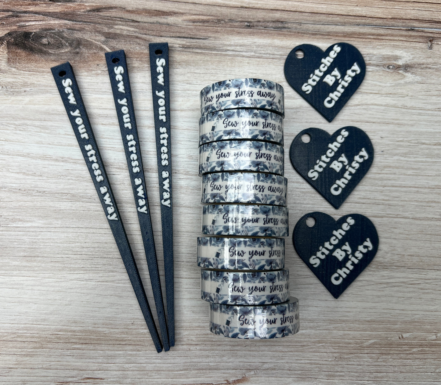 Sew Your Stress Away Washi Tape and Corner Pusher