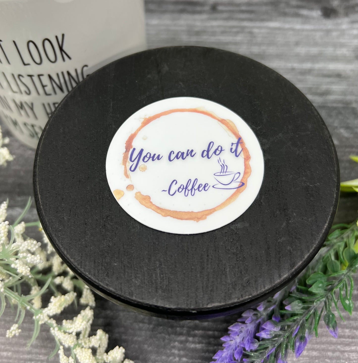 Coffee sticker