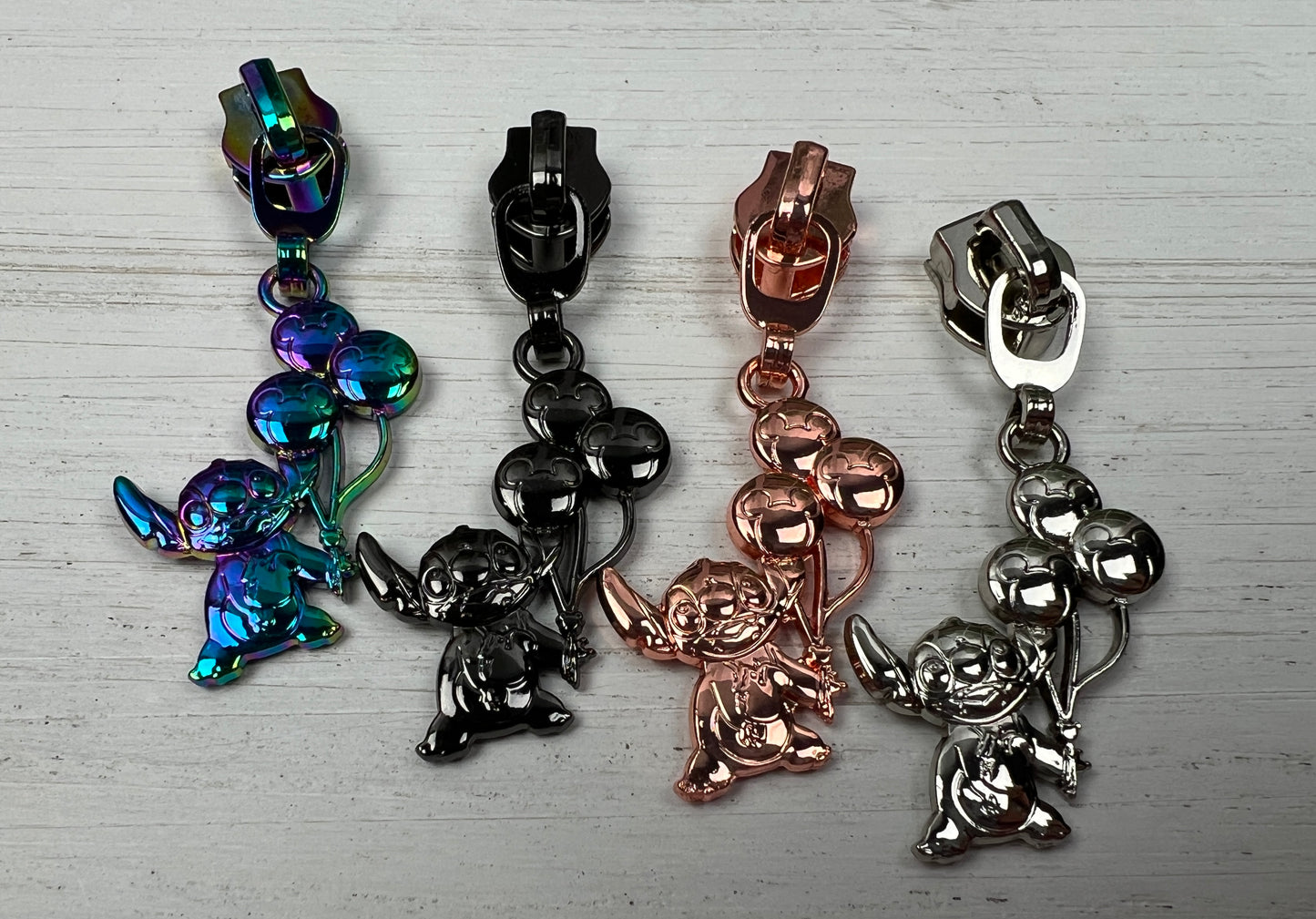 Blue Guy Zipper Pulls