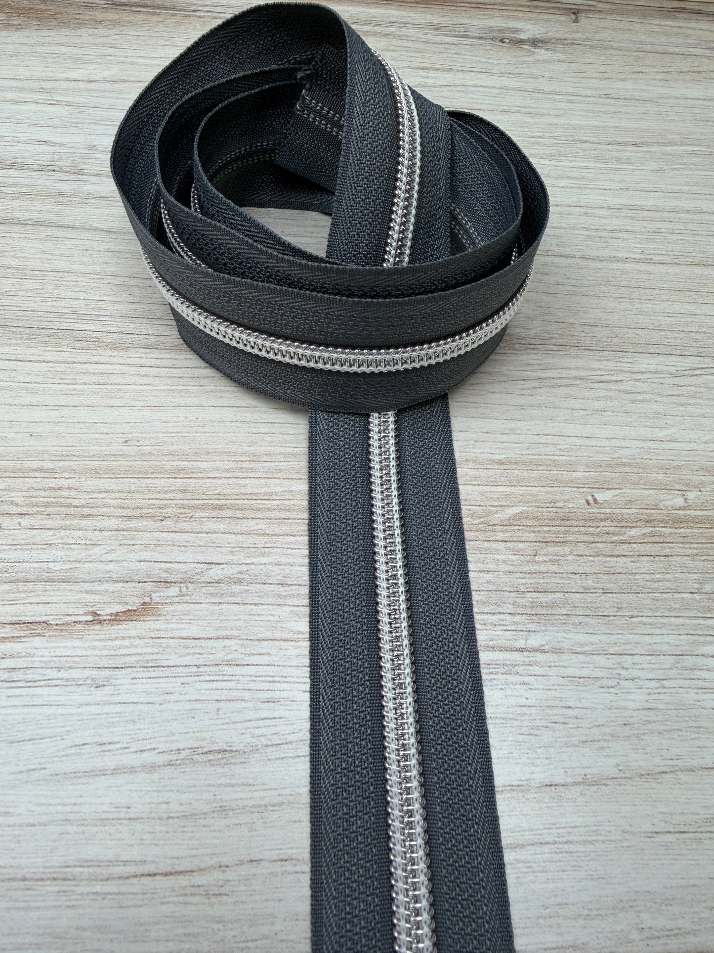 #5 Nylon Zipper Tape w/ Nickel Coils