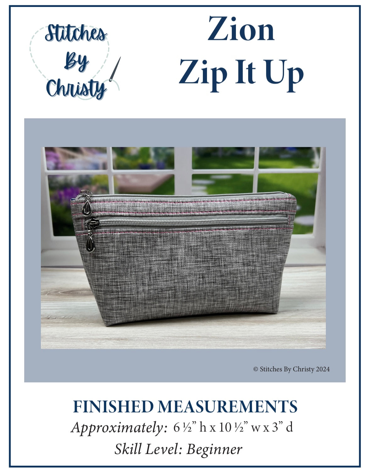 Zion Zip It Up PDF Pattern