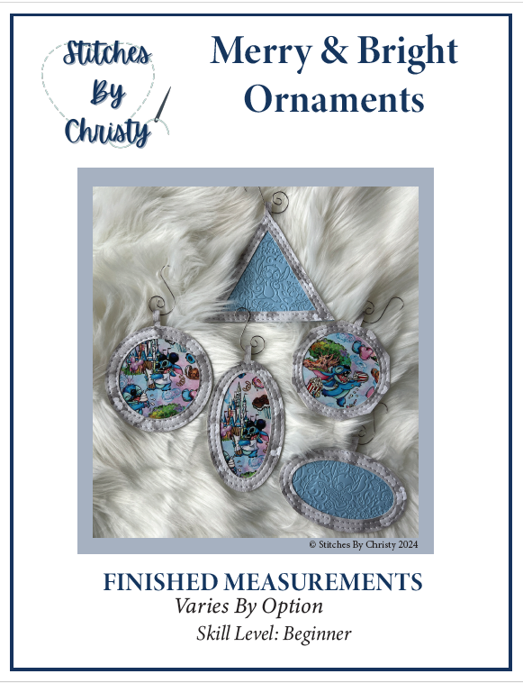 Merry & Bright Ornaments PDF Pattern