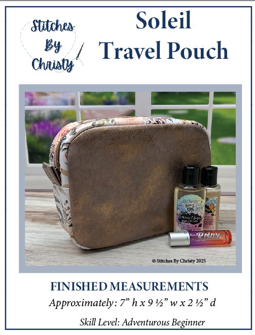 Soleil Travel Pouch PDF Pattern
