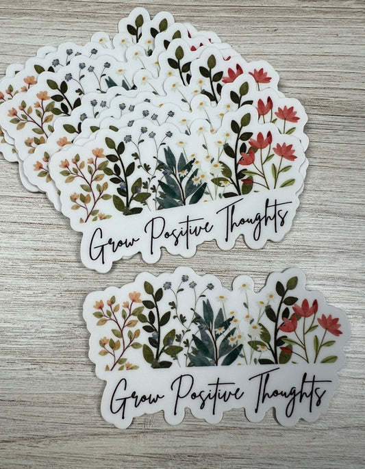 Grow Positive Thoughts Sticker