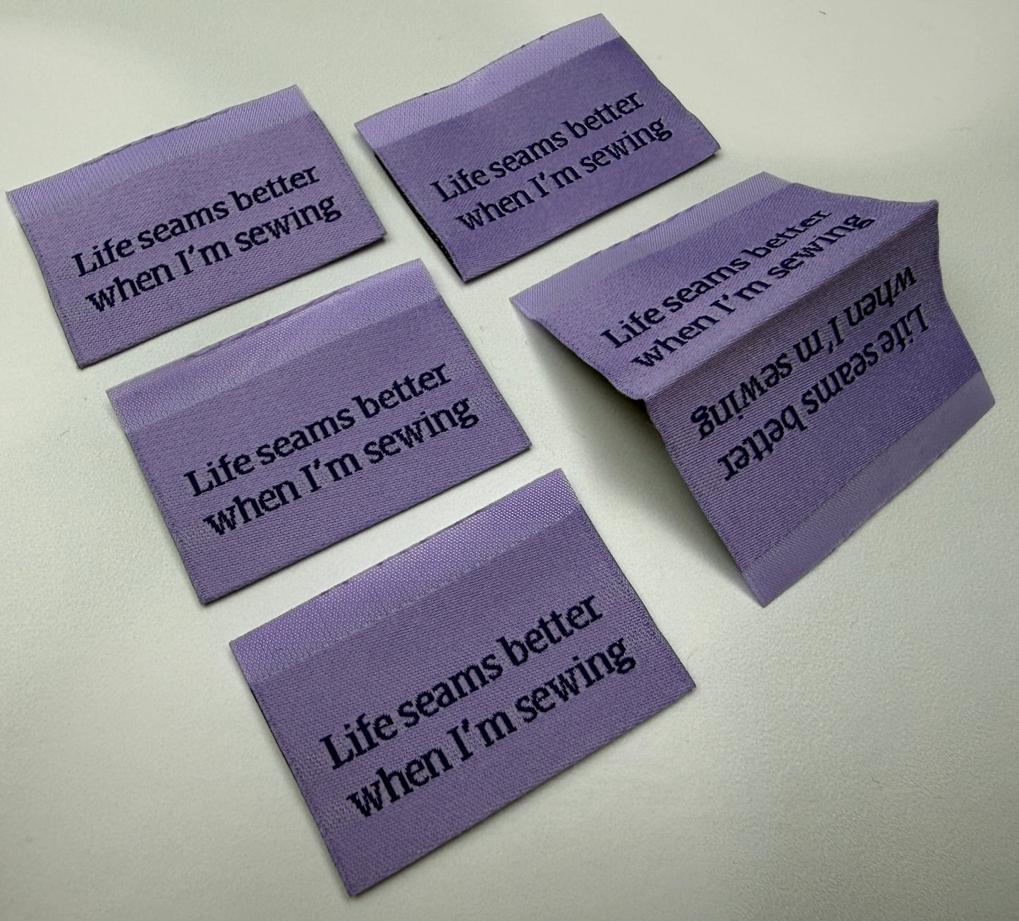 Woven Labels- Life Seams Better When I’m Sewing