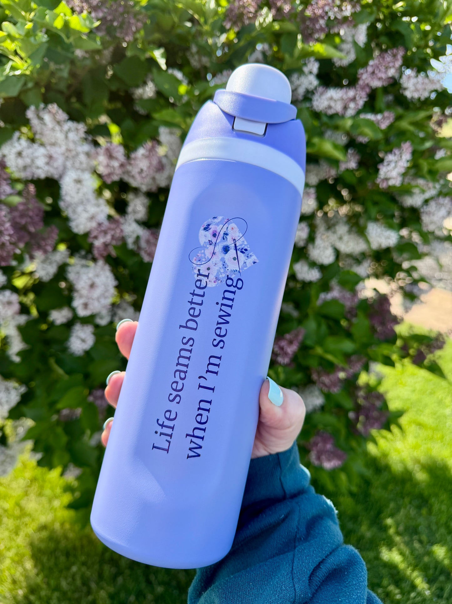 24 oz Life Seams Better Water Bottle