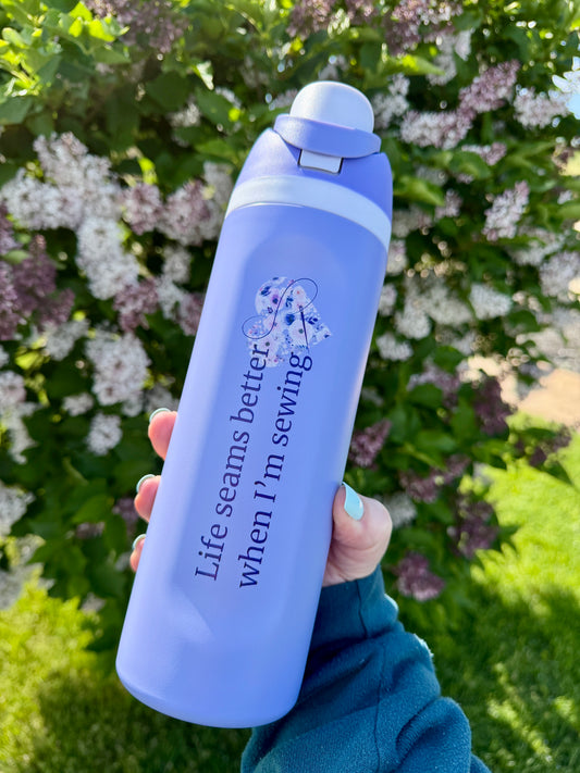 24 oz Life Seams Better Water Bottle
