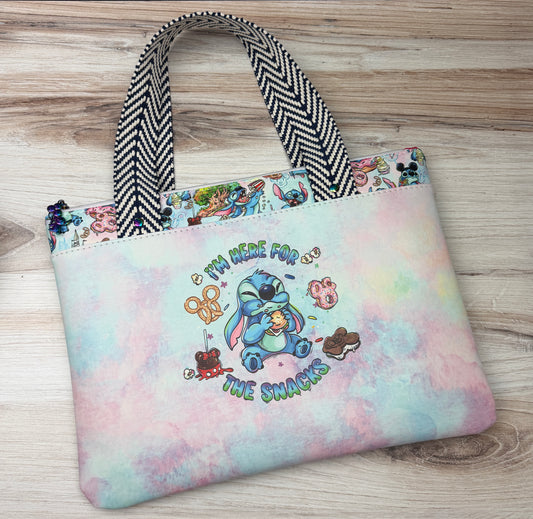 I’m Here For The Snacks Padded Tote