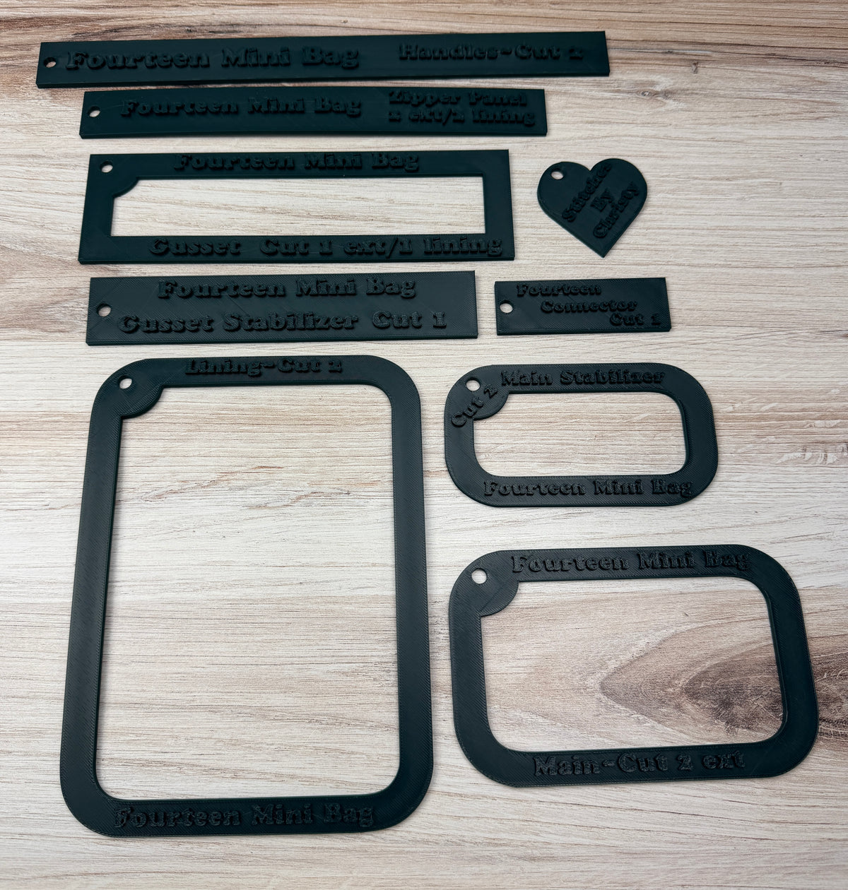 Fourteen Mini Bag Template Set