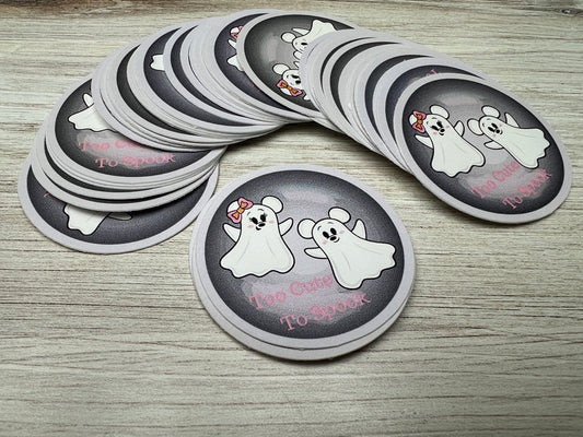 Too Cute To Spook Sticker