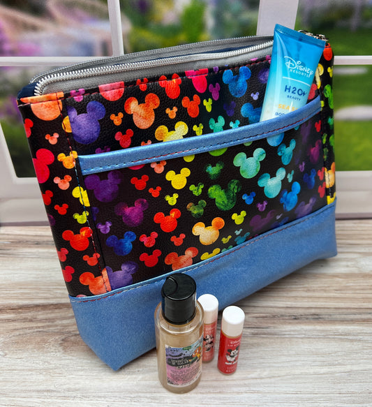 Oversized cosmetic pouch