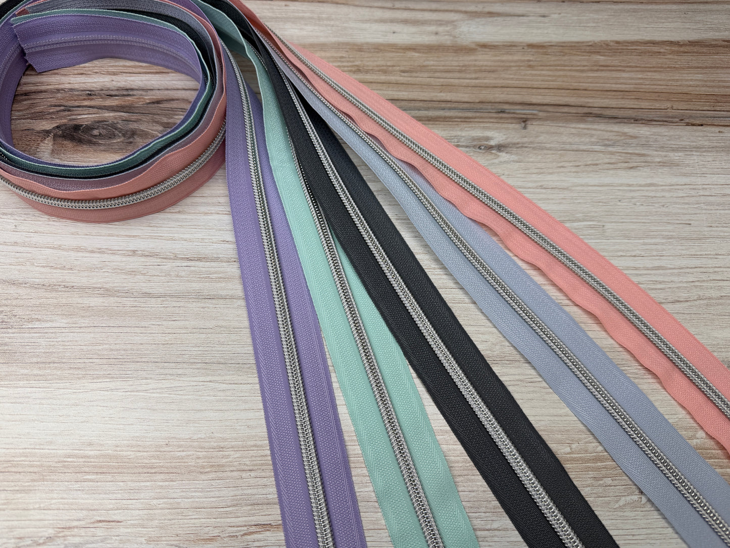 #5 Nylon Zipper Tape w/ Nickel Coils