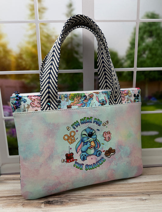 I’m Here For The Snacks Padded Tote