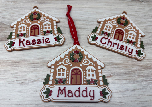 Personalized Gingerbread House Ornament