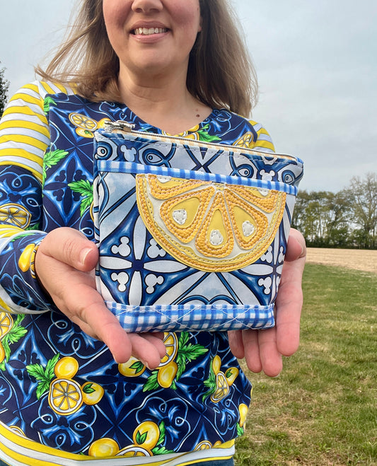 Lemon Mouse Cosmetic Pouch