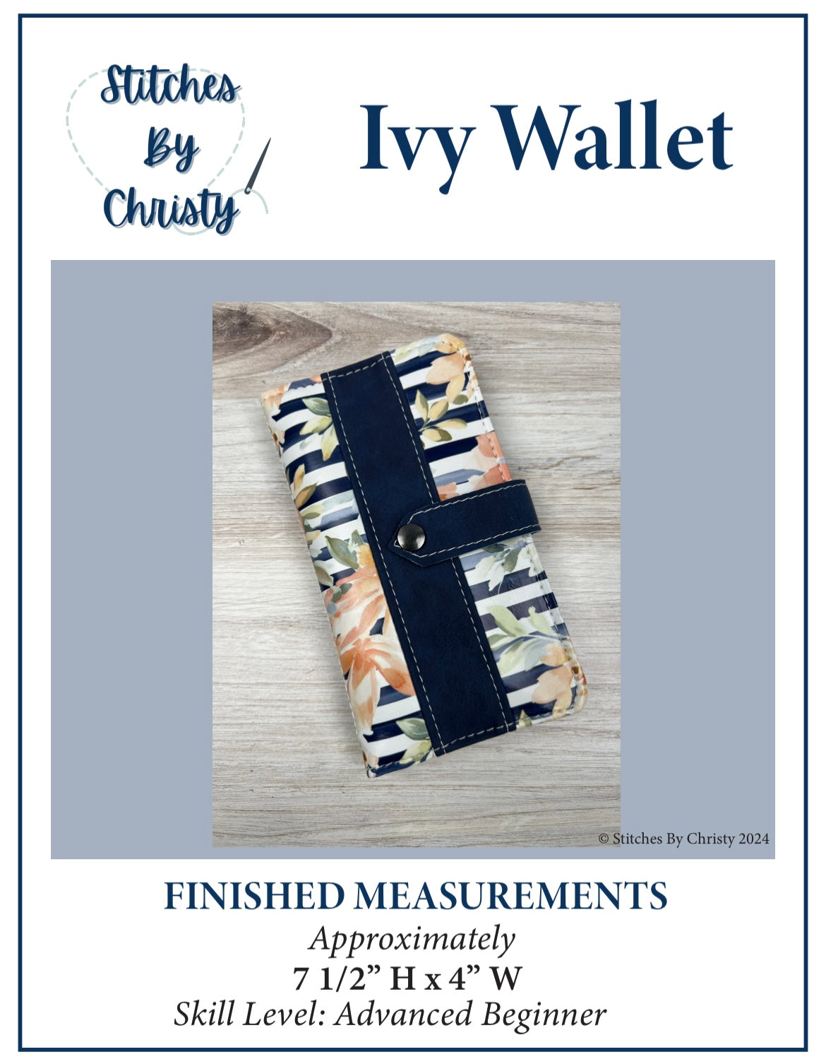 Ivy Wallet PDF Pattern – Stitches By Christy
