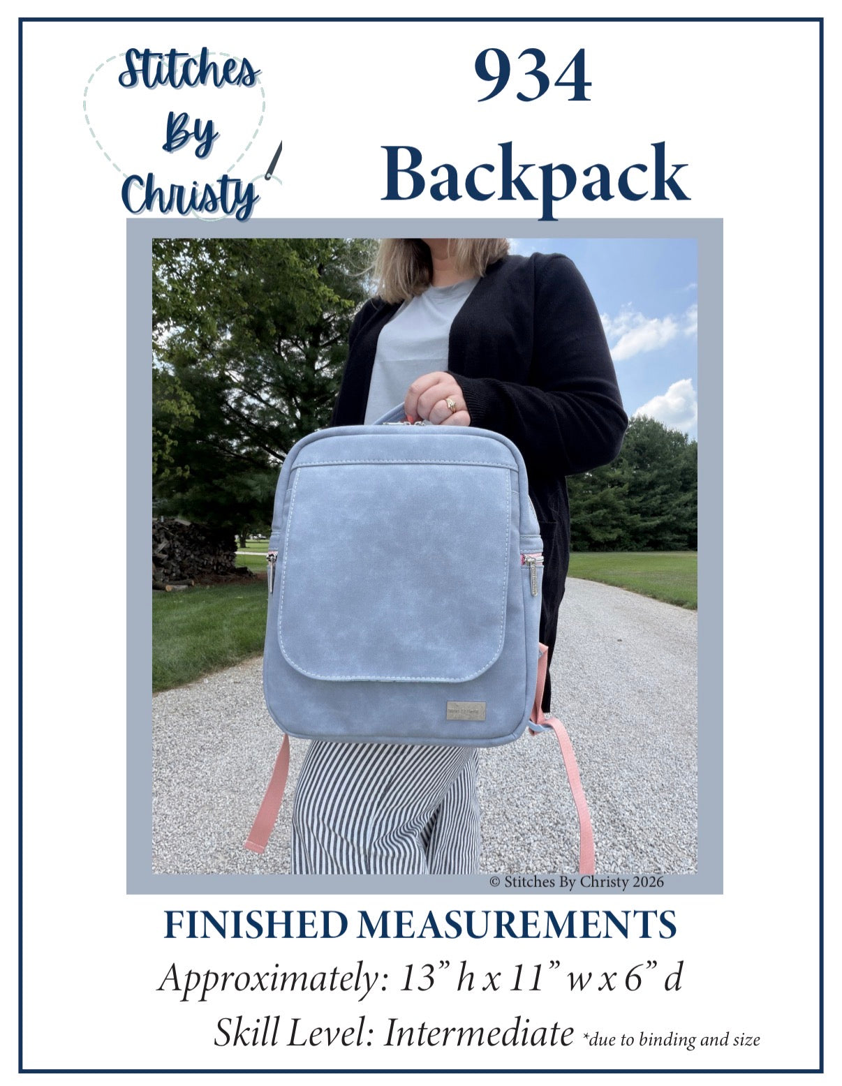 934 Backpack PDF Pattern