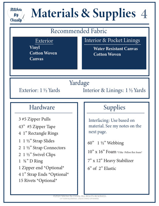Sierra Weekender PDF Pattern