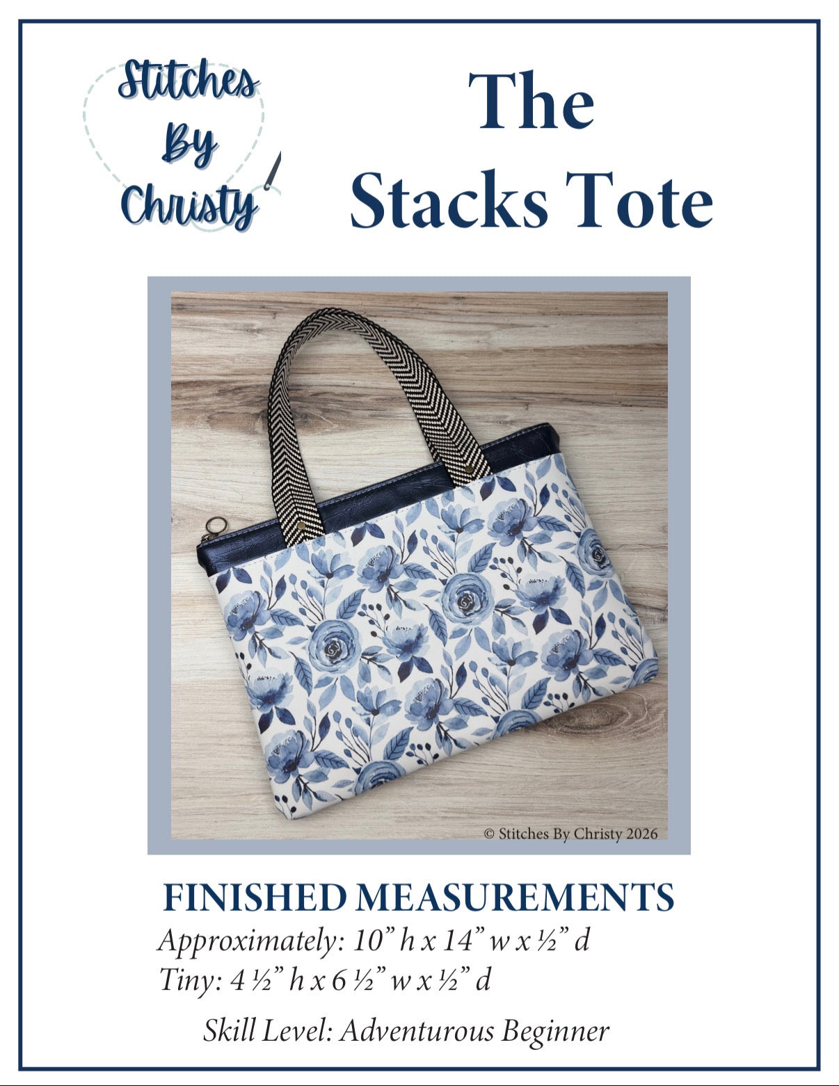 The Stacks Tote PDF Pattern