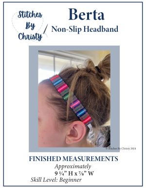Berta Non-Slip Headband PDF Pattern