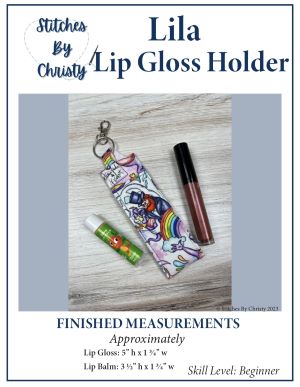Lila Lip Gloss Holder PDF Pattern