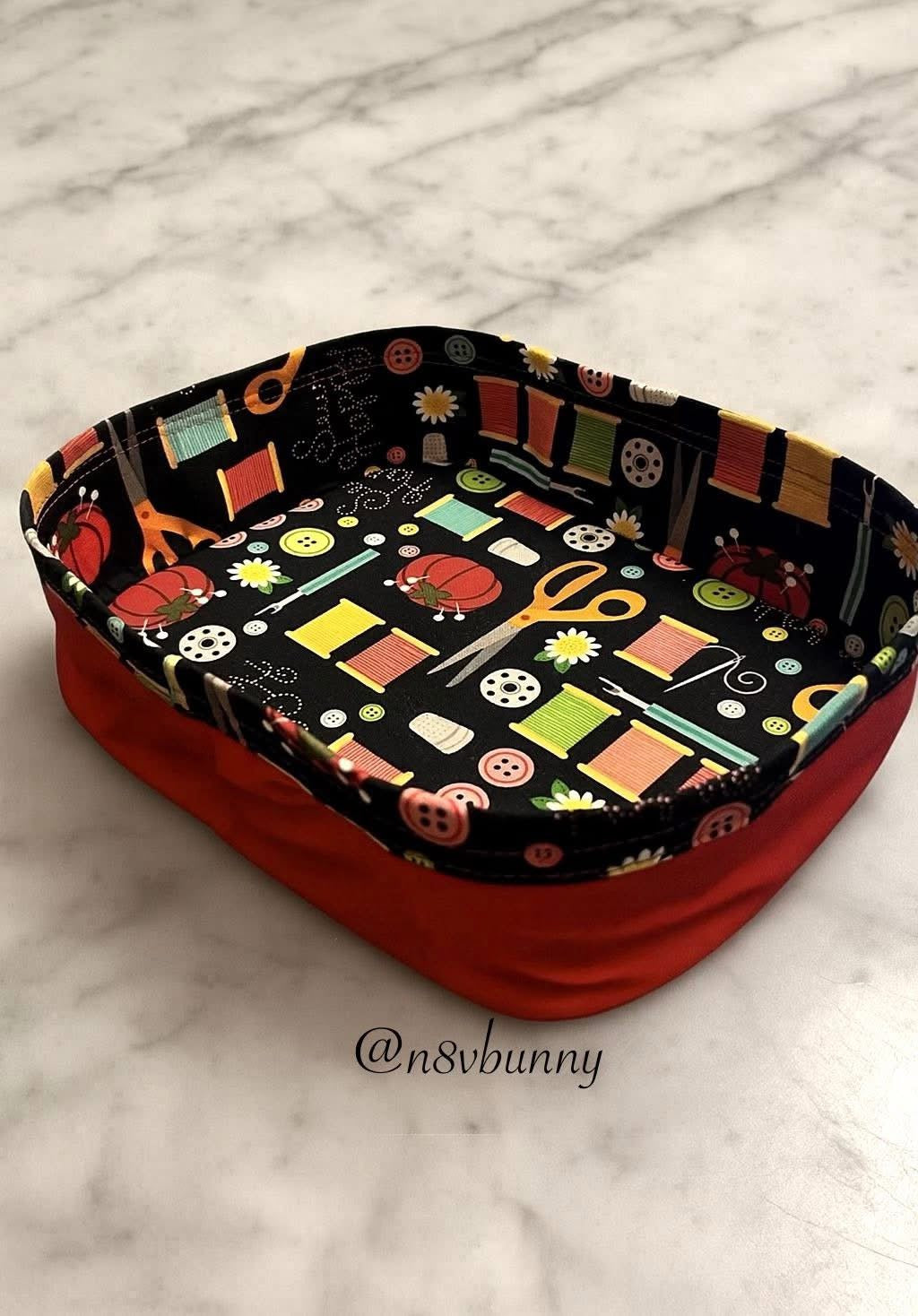 Toñita Fabric Basket PDF Pattern