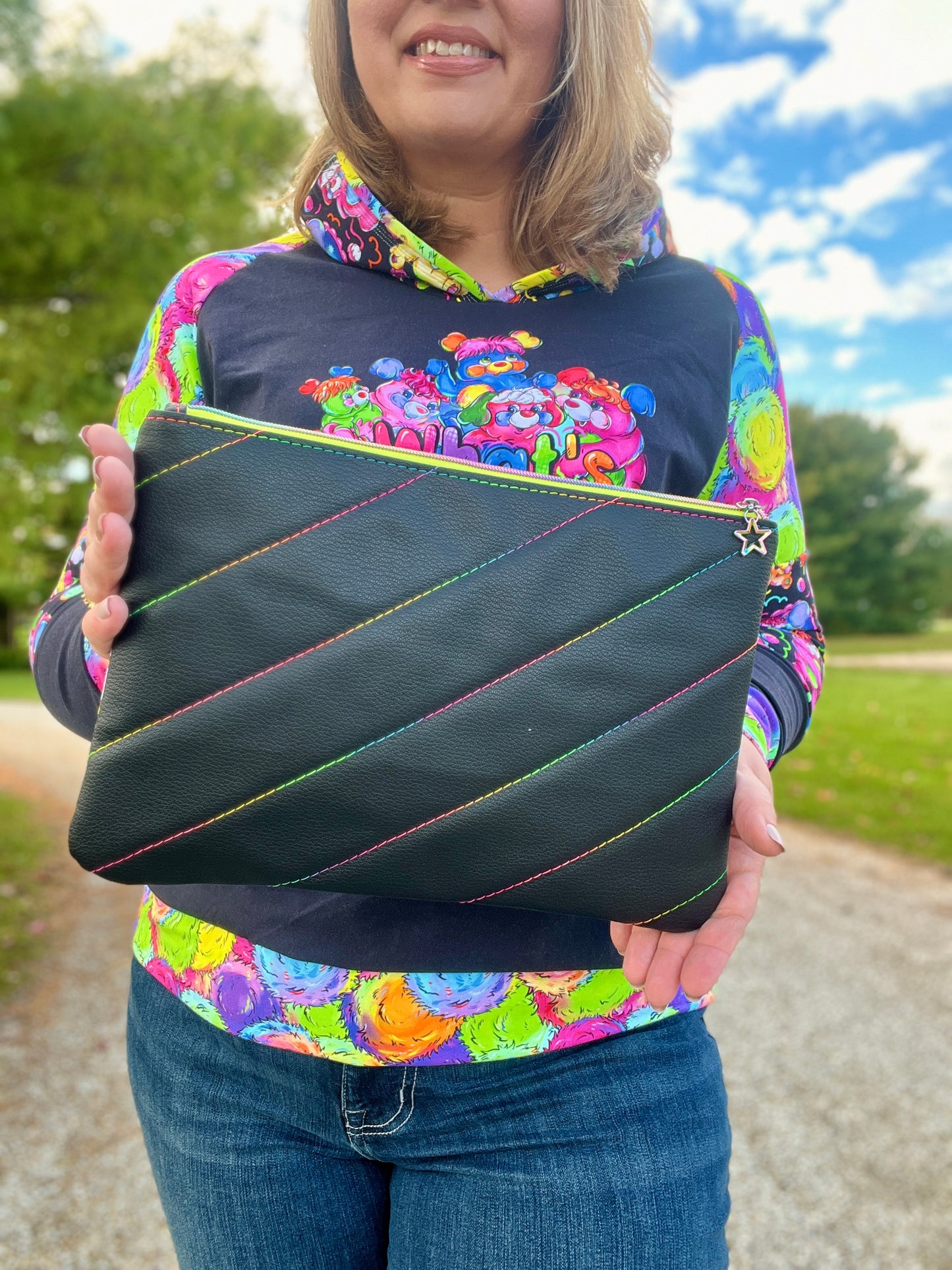 Padded Tech Case-80's Pop Characters